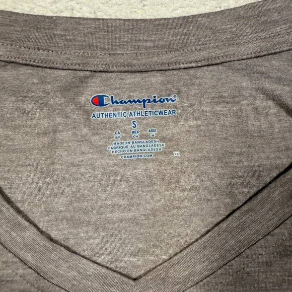 Champion‎ Indiana University Hoosiers V Neck T Shirt Womens Cut Small Gray IU - Picture 3 of 7